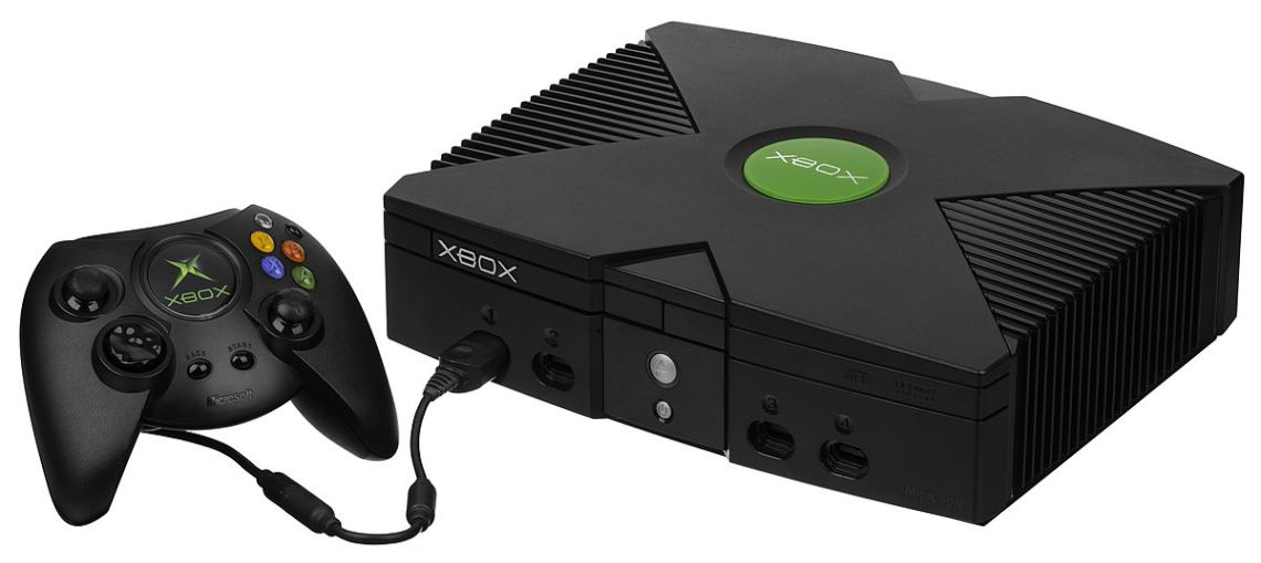 Gaming console with Microsoft's logo, symbolizing the company's expanded gaming portfolio.